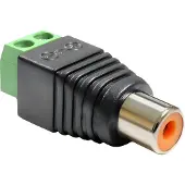 DeLOCK 65418 changeur de genre de câble RCA 2p Noir, Vert, Argent