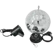 Eurolite Spiegelkugel-Set 200 mm mit LED-Spot Discokugel (50101856)