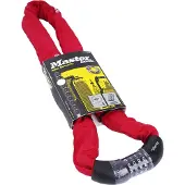 Master Lock Antivol de vélo à chaîne [Combinaison] [Chaîne de 90 cm] [Rouge] 8392EURDPROCOLR