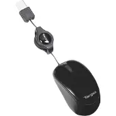 Targus AMU75EU souris de voyage Ambidextre USB Type-A Trace bleue 1000 DPI