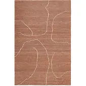 Ferm Living Gessoto Tapis en Jute Terracotta|Off-White | 170 x 240 cm