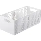 Yamazaki - Panier fin avec compartiments résine blanc - Blanc