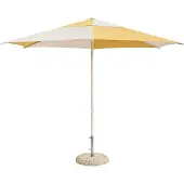 HAY Terrazza Parasol Hexagon | Off-white and ochre