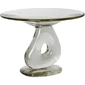 Ferm Living Damo Centre de table en verre Clear | Ø 21 cm