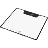 Adler AD8174W Pèse-personne numérique Haute précision 180Kg, écran LED, arrêt automatique Blanc