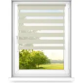 Time4blinds , Mini store, sans perçage, côté Droite, 500x1000mm, Crème