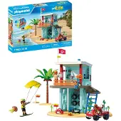 Playmobil Watchtower With A Beach Car Construction Game Multicolore Enfants