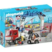 Playmobil 70169 - City Action - Cargo-Hallo avec véhicules de transport