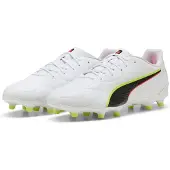 Puma Chaussures de football King 20 Play FG/AG blanc/noir/rouge 42