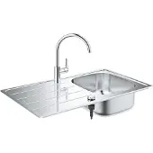 GROHE Bau Pack évier inox 1 bac + mitigeur cuisine