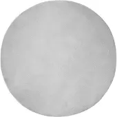 vidaXL Tapis antidérapant en fourrure synthétique Olite Gris Ø 80 cm Polyester