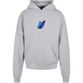 MT Sweat-shirt 'Le Papillon' bleu / gris / noir / blanc cassé