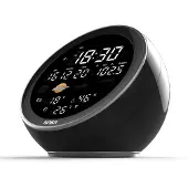 Agfa Station météo et enceinte Bluetooth WSP1500 avec radio-réveil Noir