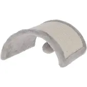 Kerbl Kratzbrett Half Moon (Farbe grau, L x B x H 26 x 22 x 11 cm, Plüschball)