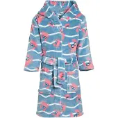 Playshoes Peignoir 'Krebs' bleu / saumon / blanc