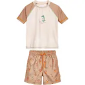 Playshoes Protection UV 'Wildtiere' sable / moka / vert clair / orange