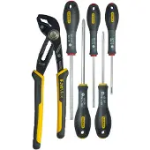 Stanley FatMax Screwdriver Set - 7-Piece Flat/Phillips/Phillips/ Parrot Nose Pliers Set