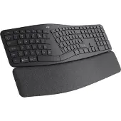 Logitech Ergo Series ERGO K860 for Business - Clavier - full size - sans fil - 2.4 GHz, Bluetooth 5.0 LE - QWERTZ - Suisse - graphite