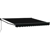 vidaXL Store à rallonge noir 300 x 250 x 165 cm