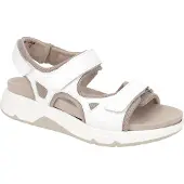 Gabor ROLLINGSOFT Femmes Sandale - Sandalettes blanc Loisirs NEU