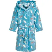 Playshoes Peignoir turquoise / orange foncé / blanc