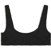 HUGO Terry Mono 10271272 Bralette Bikini Top Noir L Femme