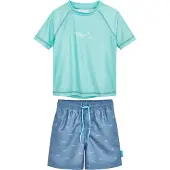 Playshoes Protection UV 'Hai' turquoise / bleu foncé / menthe