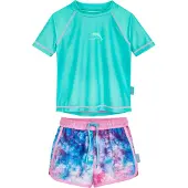 Playshoes Protection UV bleu / turquoise / rose