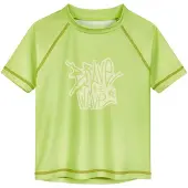 Playshoes Protection UV vert / blanc cassé