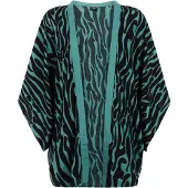 Protest Fade Short Sleeve Kimono Vert,Noir XS-S Femme