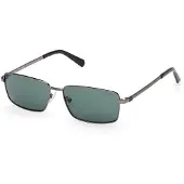 GUESS Gu00273 Sunglasses Argenté Green/CAT3 Homme
