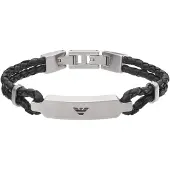 Emporio Armani Bracelet noir / argent