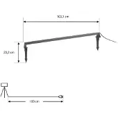 LINDBY Luminaires d'extérieur , Zavio, Noir, Terrasse, Aluminium, Moderne