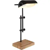Globo Lighting Lampe de bureau Marid bois avec noir