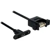 DeLOCK Câble encastré Micro USB USB A -