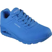 SKECHERS Herren Chaussures à lacets Sportives Semelle en caoutchouc bleu