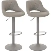 Mendler Lot de 2 tabourets de bar -N64
