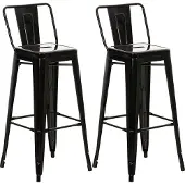 CLP lot de 2 tabourets de bar Mason
