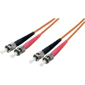 Equip Pro - Cordon de raccordement - mode unique ST (M) pour mode unique ST (M) - 1 m - 1 m - fibre optique - duplex - 9 / 125 micromètres - OS2 - sans halogène - jaune
