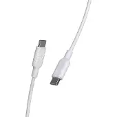 Muvit , câble USB-C vers USB-C 3A charge et synchronisation 1,2m, blanc