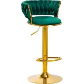 4rico Bar Hocker Qs-B313A Vert Velours