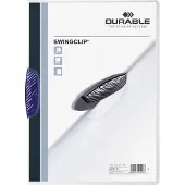 Durable Chemise Swingclip , format A4, PP, avec clip, bleu foncé