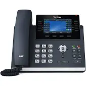 Yealink SIP-T46U, téléphone IP, gris, combiné sans fil, 1 000 entrées, écran LCD, 10,9 cm (4,3")