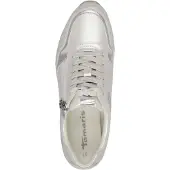 Tamaris Baskets pour femmes Slip-On Fermeture éclair Semelle intérieure amovible 1-23603-42, taille : 40 EU, couleur : gris