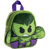 Marvel CERDÀ - Plecak z Maskotką Hulk 22 cm, Pluszowy Oficjalny Produkt