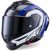 Alpinestars Casque intégral Supertech R10 Arius noir / blanc / bleu, taille L