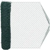vidaXL Clôture grillagée verte 2 x 20 m en acier