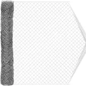 vidaXL Clôture grillagée galvanisée 2 x 20 m Verre