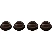 Ferm Living Nube Lot de 4 pieds de pot Carob Brown