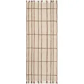 Ferm Living Sen Runner Tapis Parchment|Chestnut